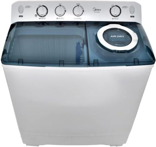 غسالة ملابس حوضين 14 كيلو ميديا - ابيض — TW140ADN