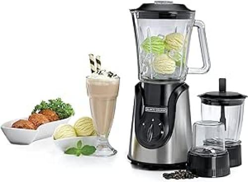 خلاط زجاجي 0 600 واط بلاك اند ديكر 600W GLASS BLENDER WITH G