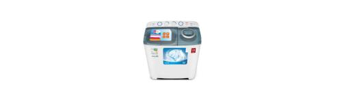 غسالة ملابس حوضين 10 كيلو هام - أبيض — HWM10000-21N
